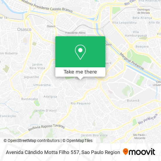 Mapa Avenida Cândido Motta Filho 557