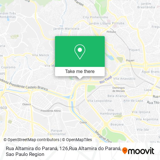 Mapa Rua Altamira do Paraná, 126,Rua Altamira do Paraná