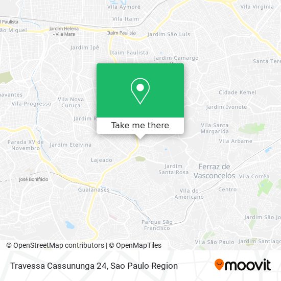 Travessa Cassununga 24 map
