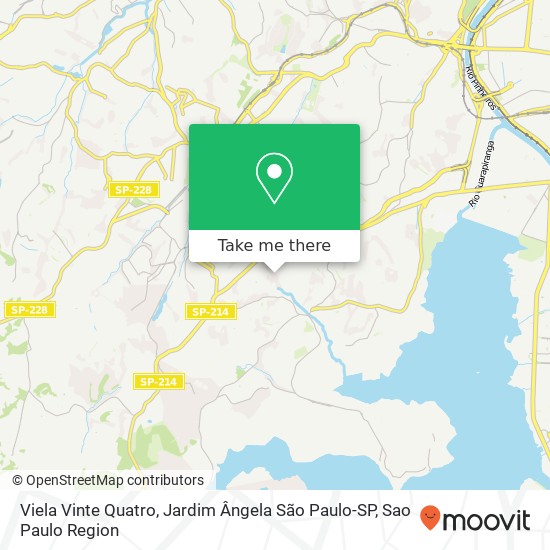 Viela Vinte Quatro, Jardim Ângela São Paulo-SP map