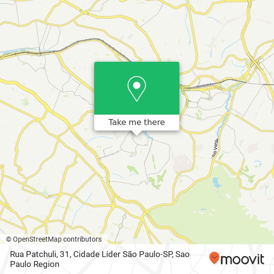 Rua Patchuli, 31, Cidade Líder São Paulo-SP map