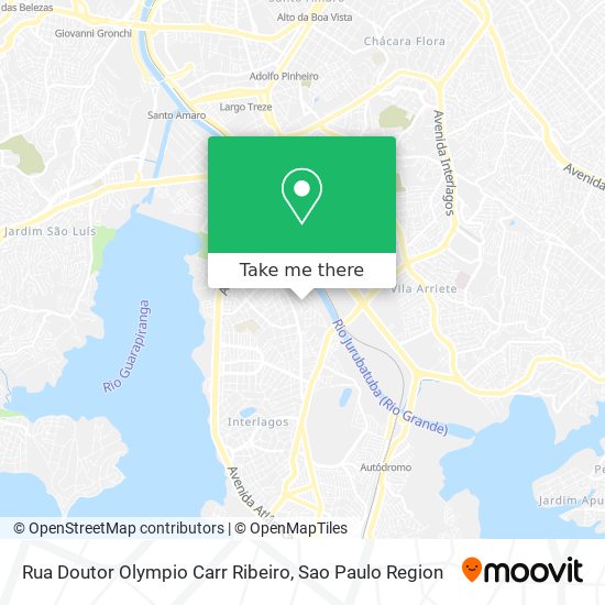 Mapa Rua Doutor Olympio Carr Ribeiro