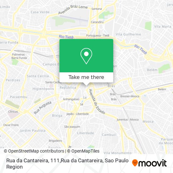 Mapa Rua da Cantareira, 111,Rua da Cantareira