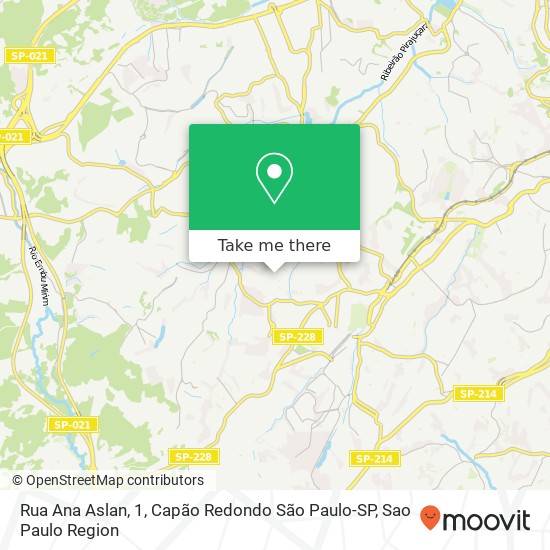 Mapa Rua Ana Aslan, 1, Capão Redondo São Paulo-SP