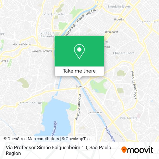 Mapa Via Professor Simão Faiguenboim 10