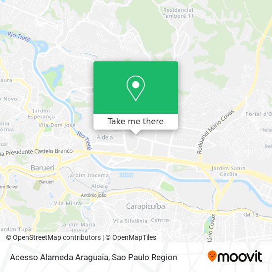 Acesso Alameda Araguaia map