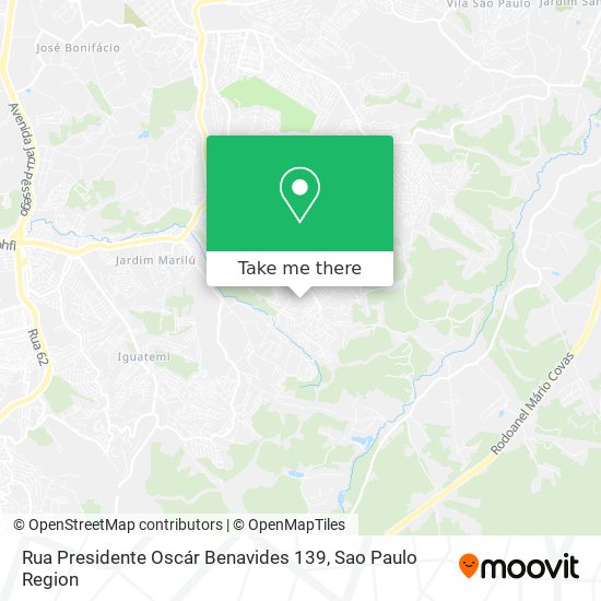 Mapa Rua Presidente Oscár Benavides 139