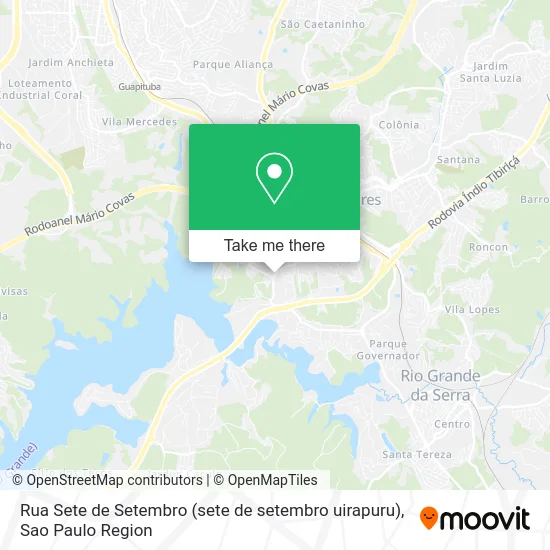 Rua Sete de Setembro (sete de setembro uirapuru) map
