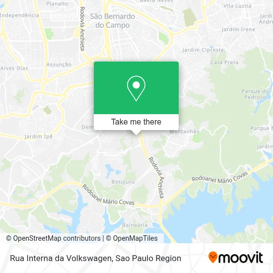 Rua Interna da Volkswagen map