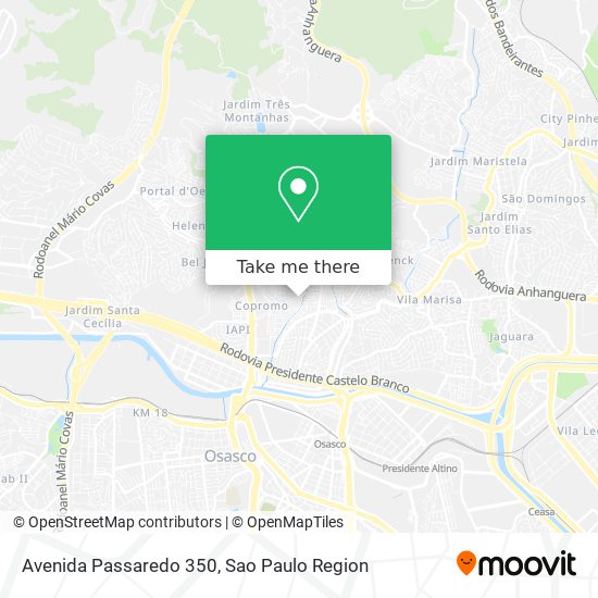 Avenida Passaredo 350 map