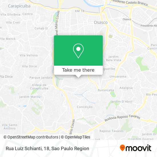 Rua Luíz Schianti, 18 map