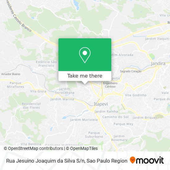 Mapa Rua Jesuino Joaquim da Silva S / n
