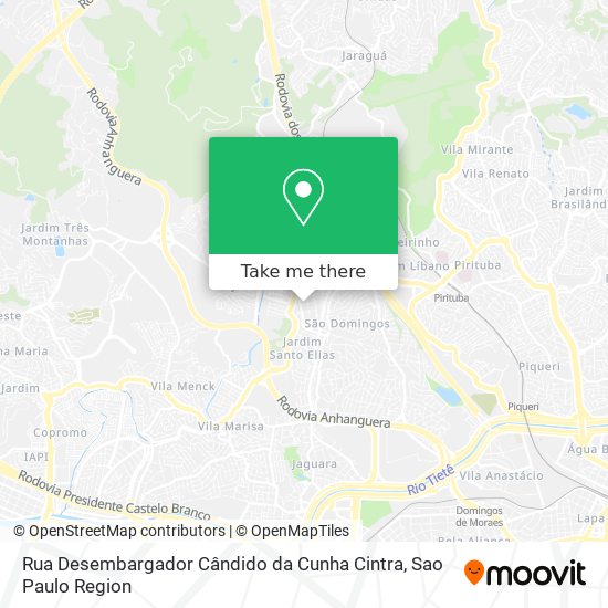 Rua Desembargador Cândido da Cunha Cintra map