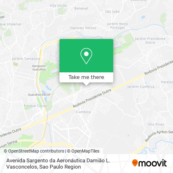 Avenida Sargento da Aeronáutica Damião L. Vasconcelos map