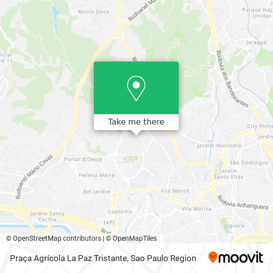 Mapa Praça Agrícola La Paz Tristante