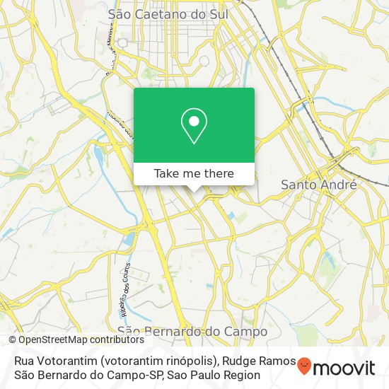 Rua Votorantim (votorantim rinópolis), Rudge Ramos São Bernardo do Campo-SP map