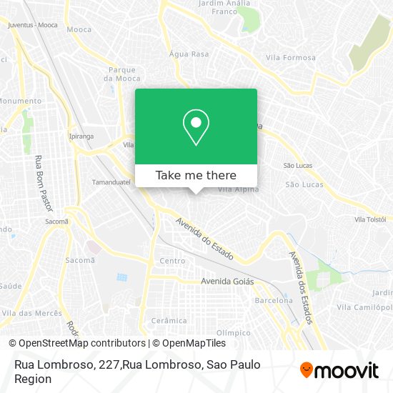 Rua Lombroso, 227,Rua Lombroso map