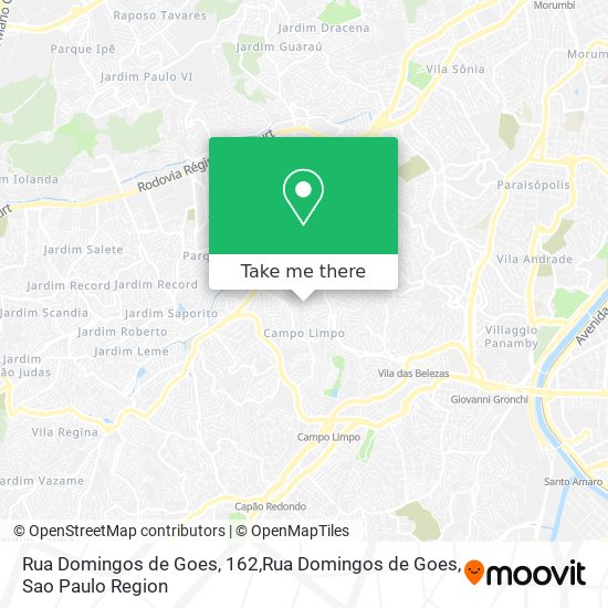 Mapa Rua Domingos de Goes, 162,Rua Domingos de Goes