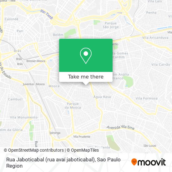 Rua Jaboticabal (rua avaí jaboticabal) map