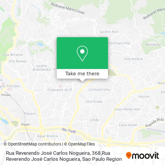 Mapa Rua Reverendo José Carlos Nogueira, 368,Rua Reverendo José Carlos Nogueira