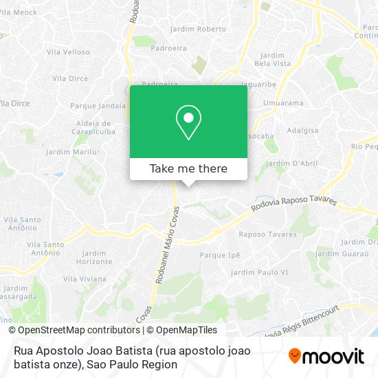 Rua Apostolo Joao Batista (rua apostolo joao batista onze) map
