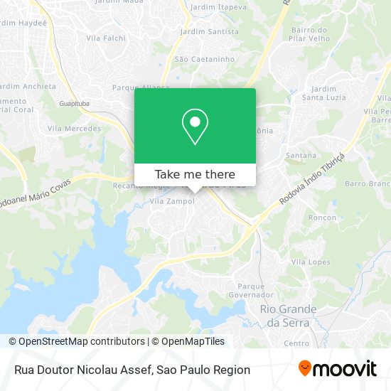 Rua Doutor Nicolau Assef map