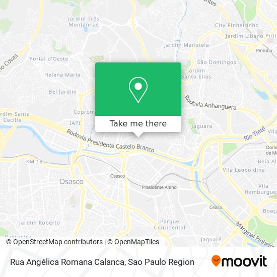 Rua Angélica Romana Calanca map