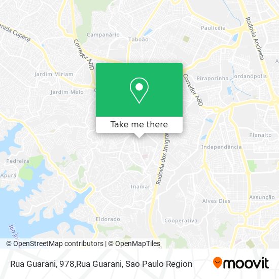 Rua Guarani, 978,Rua Guarani map