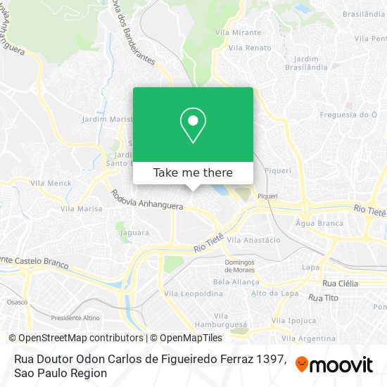 Rua Doutor Odon Carlos de Figueiredo Ferraz 1397 map