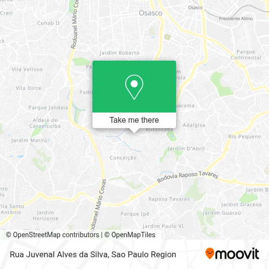 Rua Juvenal Alves da Silva map