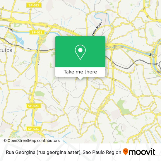 Rua Georgina (rua georgina aster) map