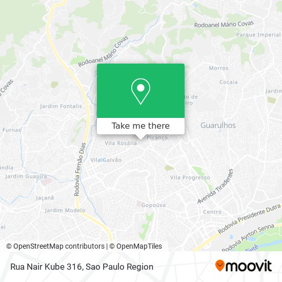 Mapa Rua Nair Kube 316