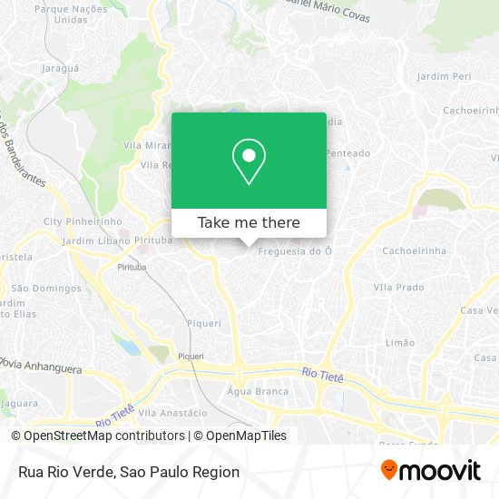 Mapa Rua Rio Verde
