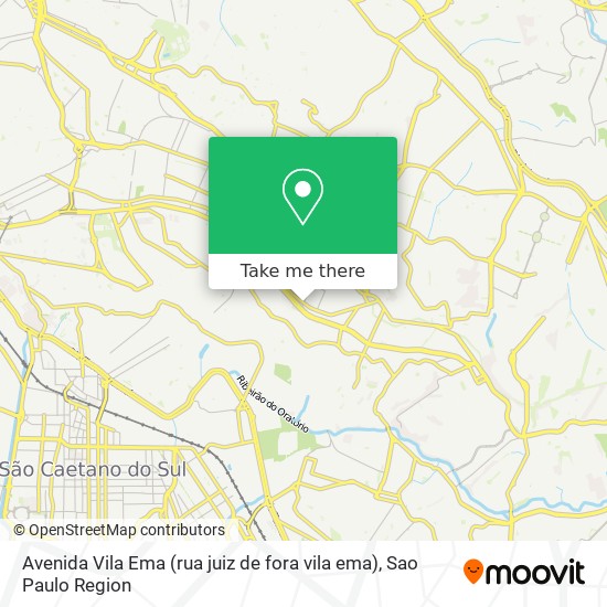 Avenida Vila Ema (rua juiz de fora vila ema) map