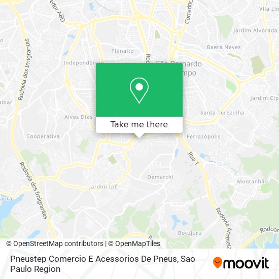 Pneustep Comercio E Acessorios De Pneus map