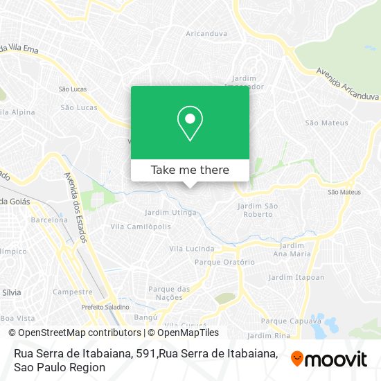 Mapa Rua Serra de Itabaiana, 591,Rua Serra de Itabaiana