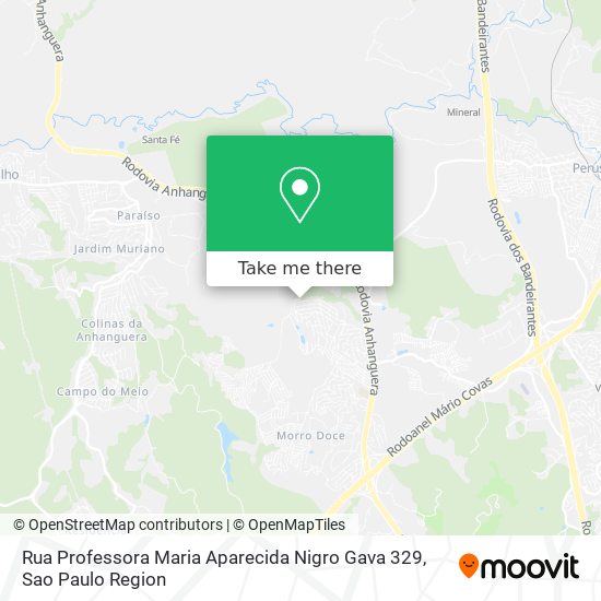 Mapa Rua Professora Maria Aparecida Nigro Gava 329