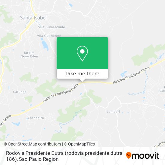 Rodovia Presidente Dutra (rodovia presidente dutra 186) map