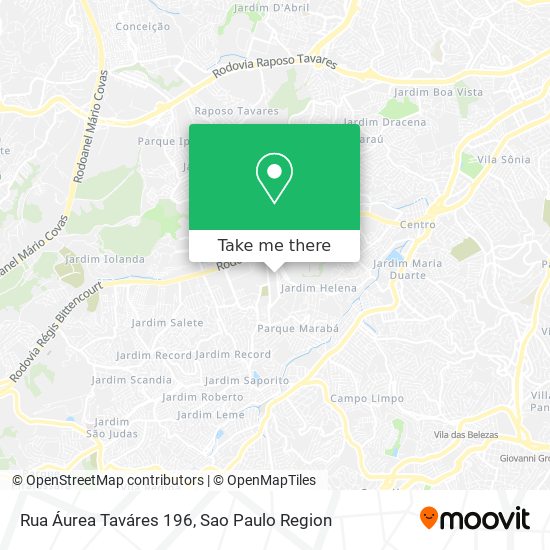 Rua Áurea Taváres 196 map