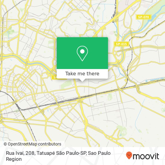 Rua Ivaí, 208, Tatuapé São Paulo-SP map