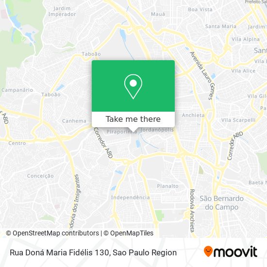 Rua Doná Maria Fidélis 130 map