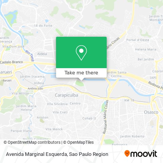 Avenida Marginal Esquerda map