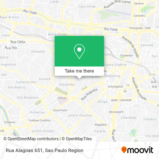 Rua Alagoas 651 map