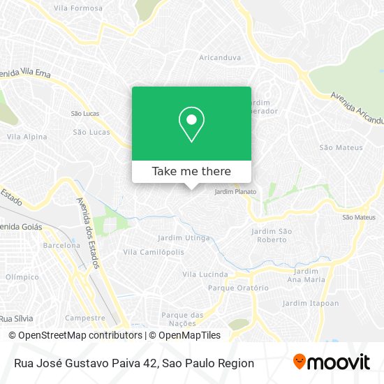 Mapa Rua José Gustavo Paiva 42