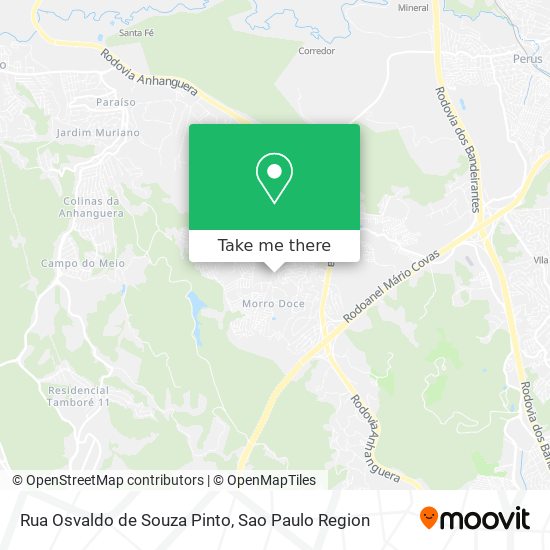Mapa Rua Osvaldo de Souza Pinto