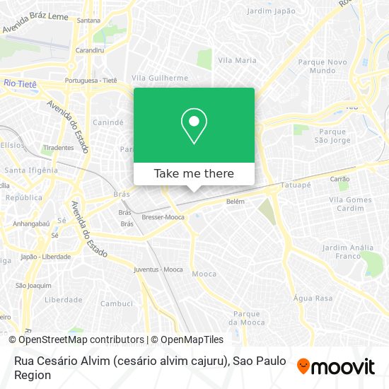 Mapa Rua Cesário Alvim (cesário alvim cajuru)