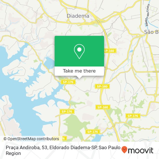 Praça Andiroba, 53, Eldorado Diadema-SP map