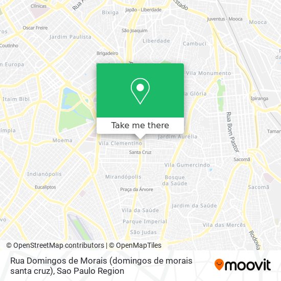 Rua Domingos de Morais (domingos de morais santa cruz) map