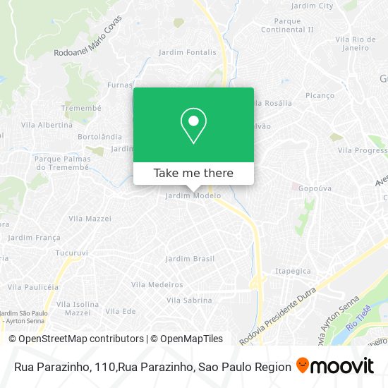 Mapa Rua Parazinho, 110,Rua Parazinho