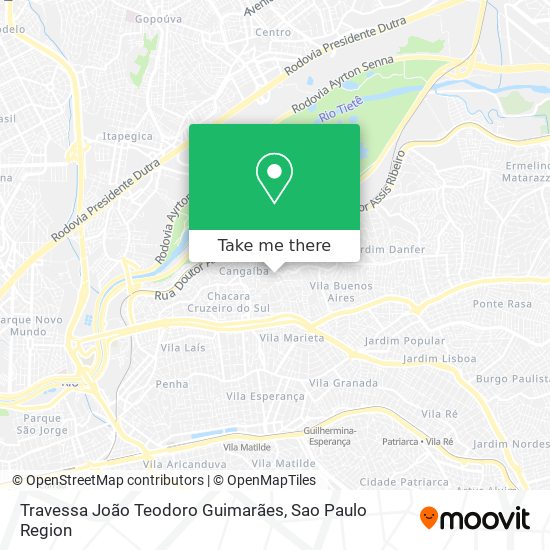 Mapa Travessa João Teodoro Guimarães